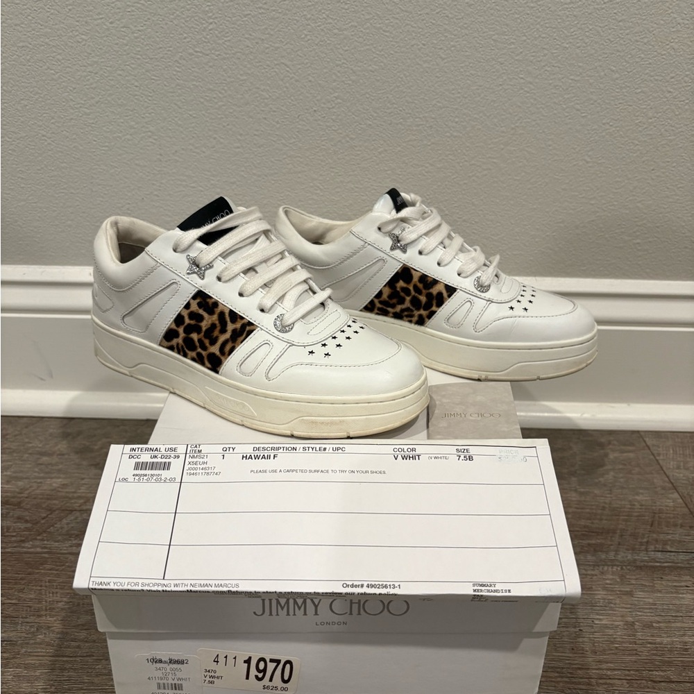 Jimmy Choo Women’s Hawaii Sneakers - Picture 4 of 6